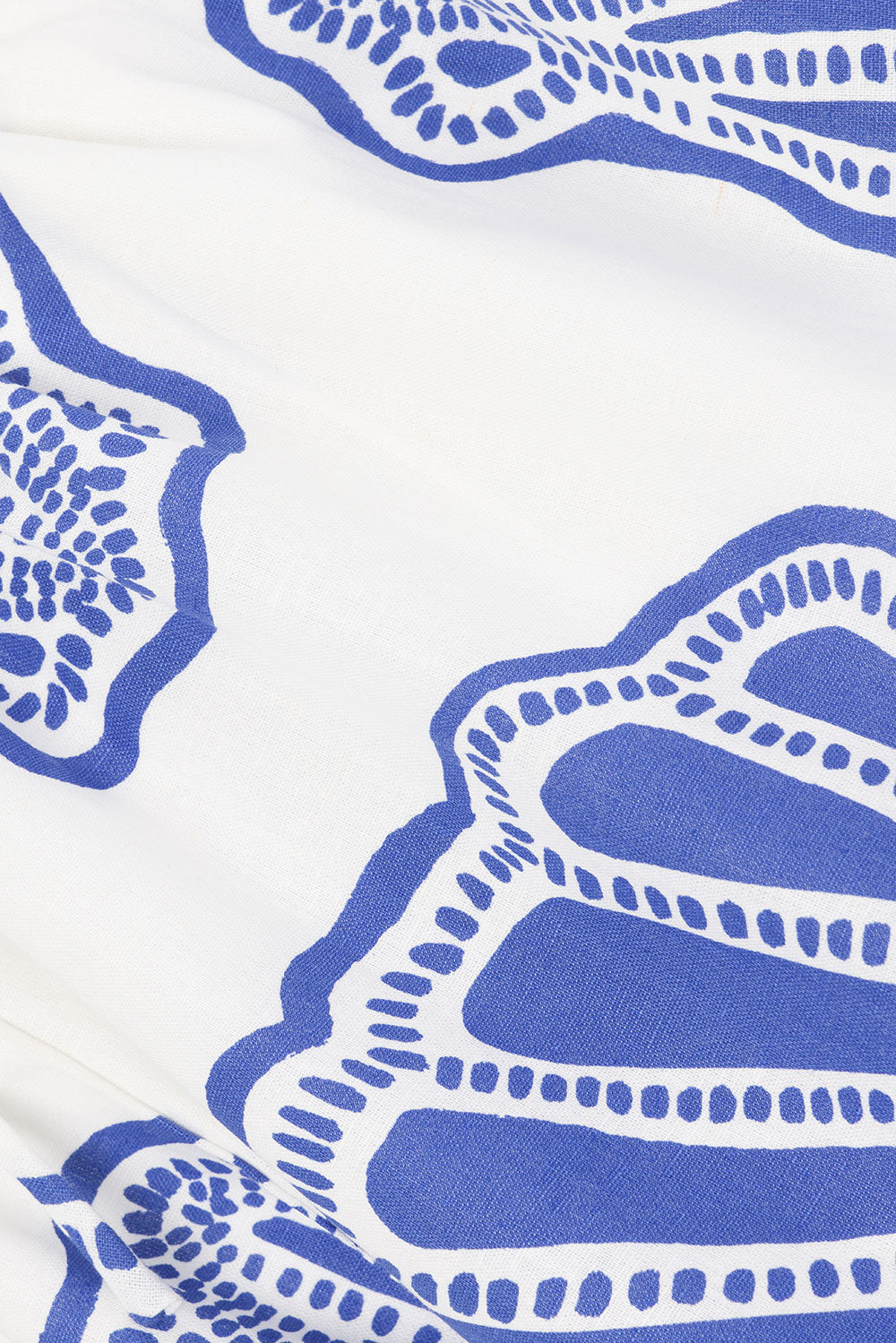 White Seashell Elastic Drawstring Kara Shorts