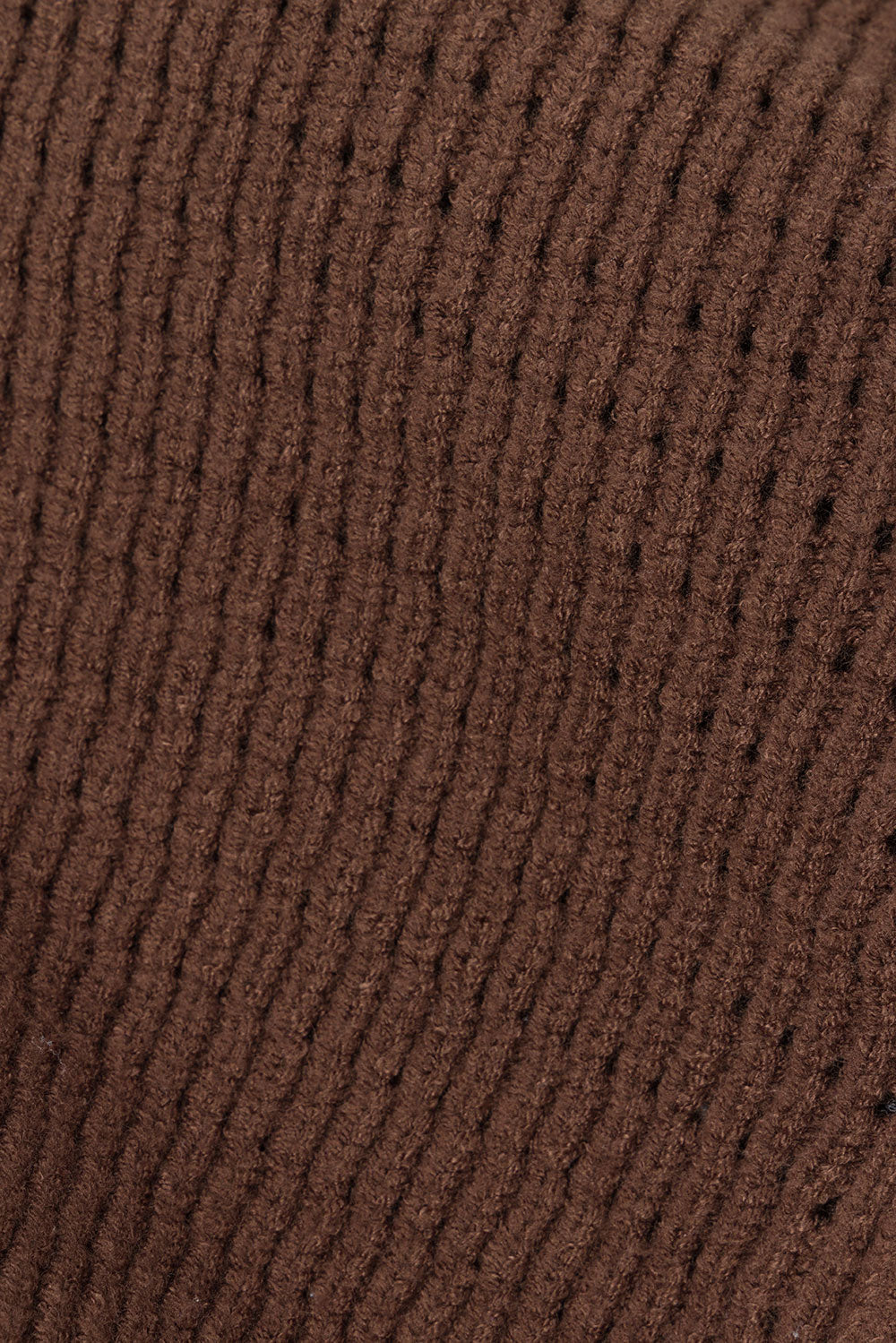 Chocolate Brown Knit V Neck Ellarose Tank Top