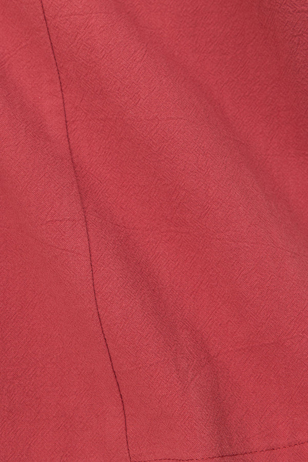 Cherry Red Button A Line Mini Graylee Dress