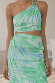 SAMPLE-Jaliyah Dress - Blue Gerbera