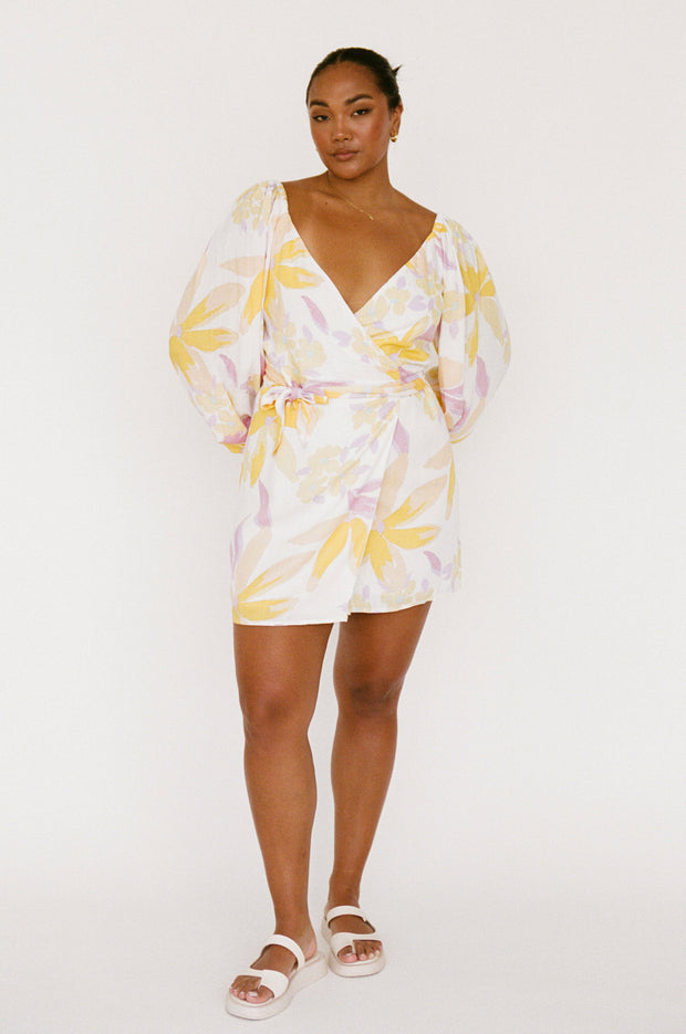 SAMPLE-Kona Wrap Dress - Paradise Floral