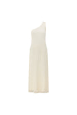 Ivory One Shoulder Bridal Maxi Ellita Dress