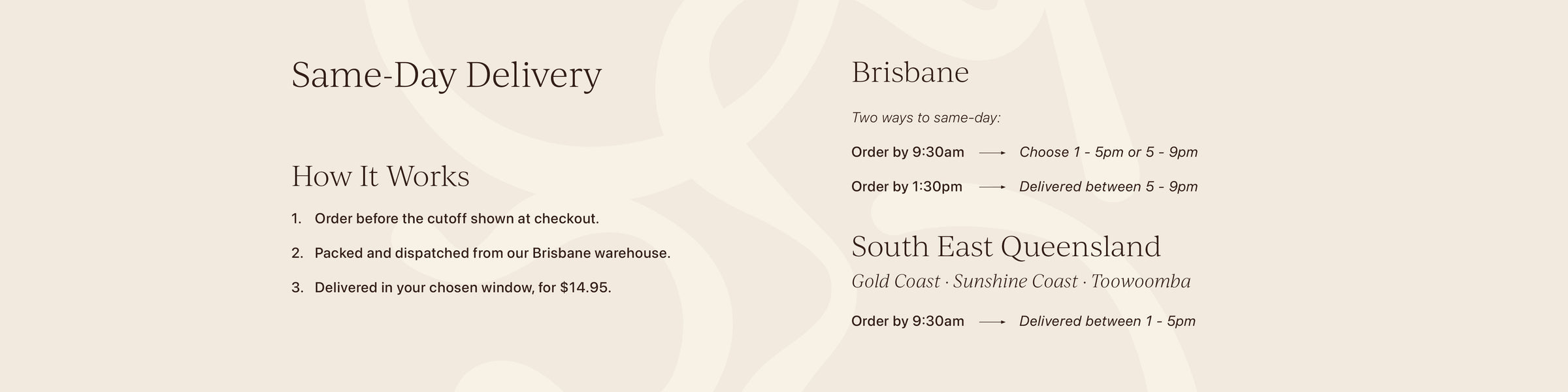 Same Day Delivery