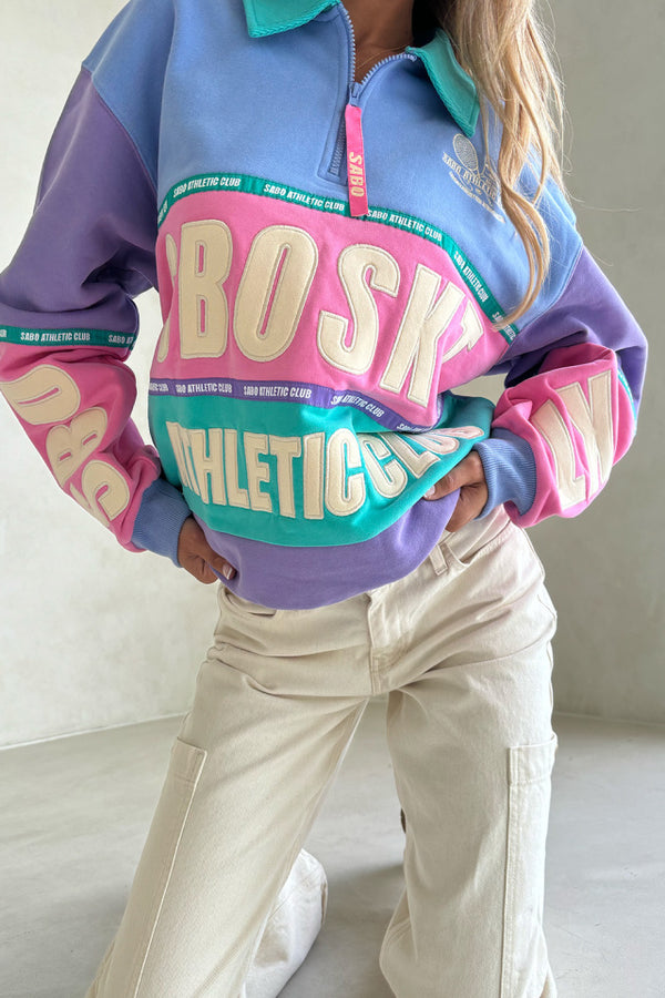 Pastel Pink Oversized Vintage Abbey Road Sweater