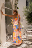 Solis Tropical Print One Shoulder Maxi Seraphine Dress