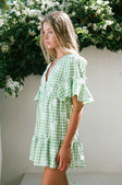 SAMPLE-Twyla Babydoll Dress - Gingham