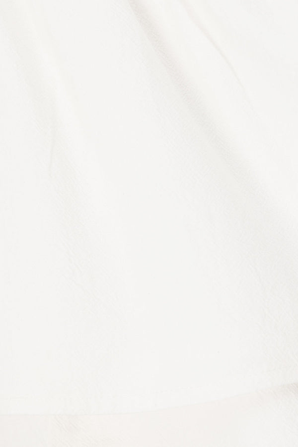 White Button-Up Mini Alfresco Dress