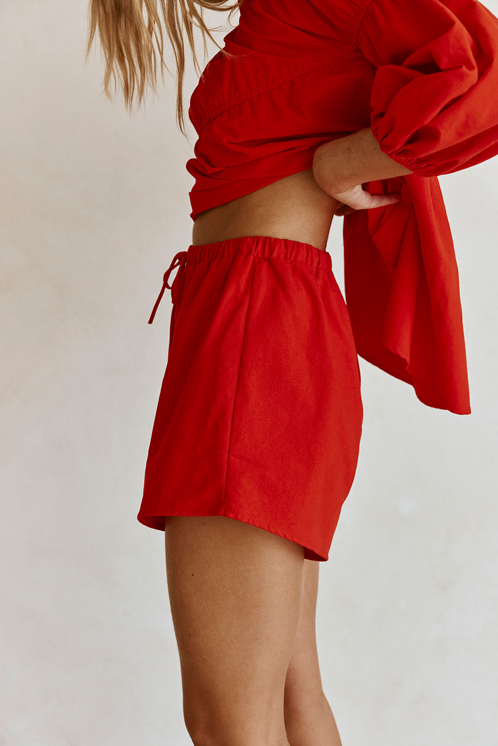 SAMPLE-Akel Shorts - Cherry