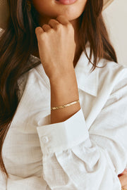 Klara Herringbone Bracelet - Gold