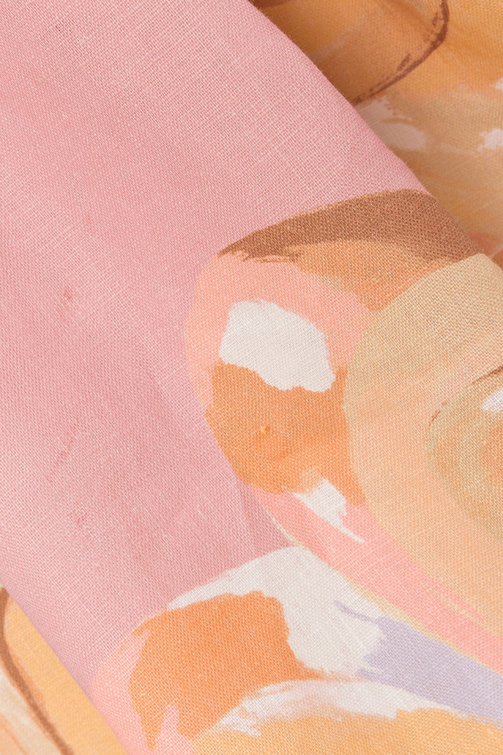 Pink Tramonto Print Lace Pocket Ragazza Pants