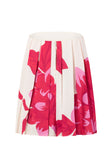 Pink Sole Rosa Print Strapless Pleated Antalya Top