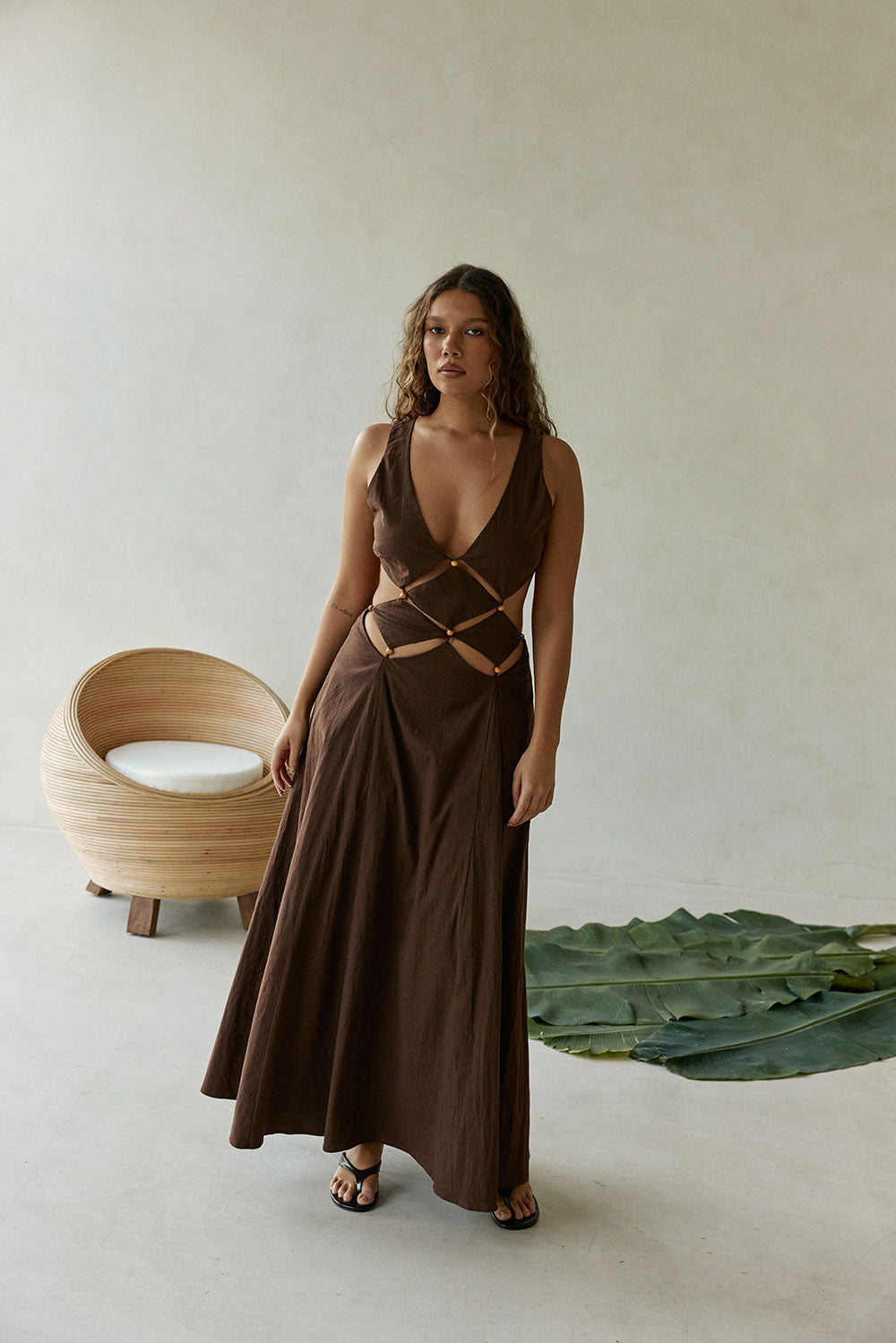 Chessa Dress - Chocolate