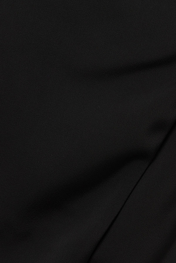 Black High Waist Wrap Mini Kleo Skirt