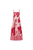 Red and Pink Darling Floral Print Maxi Addy Dress