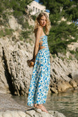 Akayla Maxi Dress - Brushed Floral Blue Green White