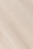 Beige Cotton Knit Elastic High Waist Maxine Pants