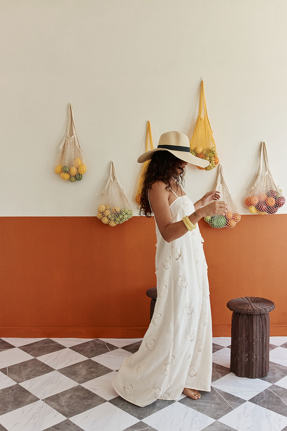 Melena Dress - Beige Flower