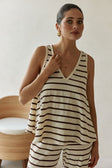 Lana Top - Brown Stripe