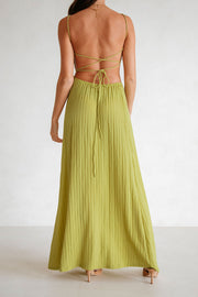 SAMPLE-Backless Annalise Dress - Moss