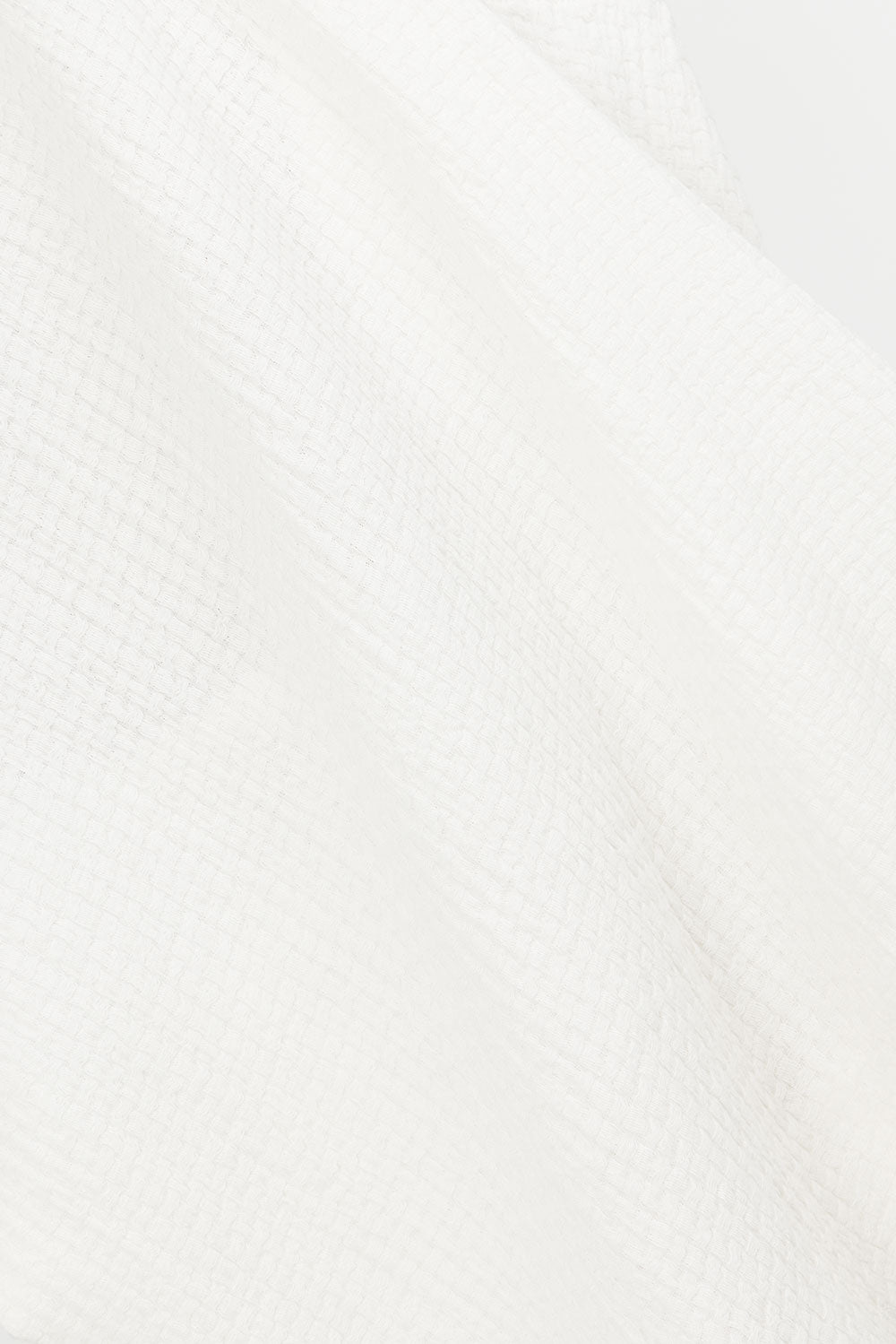 White Plunge V Neck Button Zoriah Top