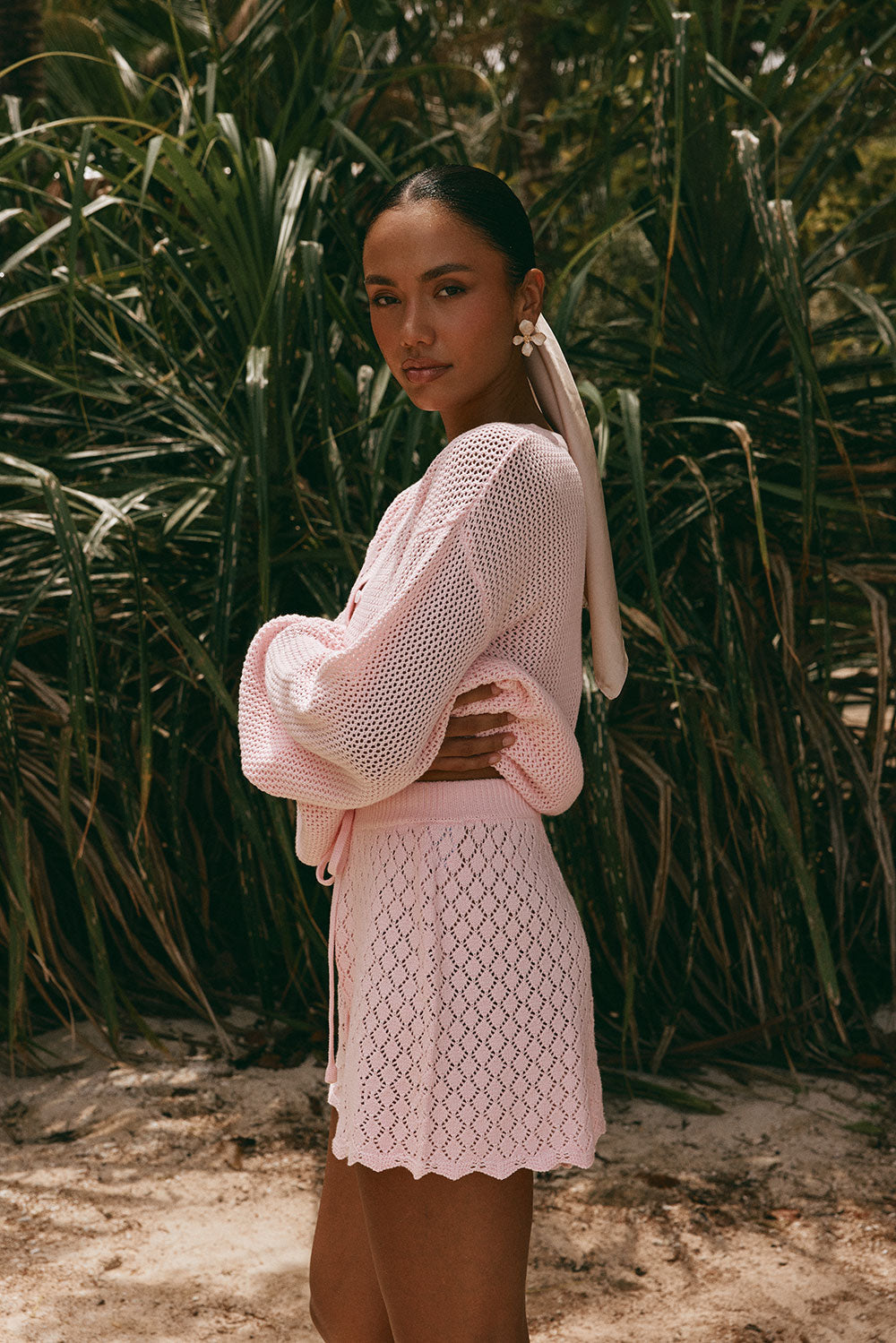 Milana Knit Shorts - Pink