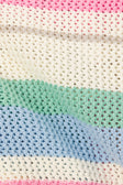 Pastel Stripe Crochet Knit Strapless Damaris Top