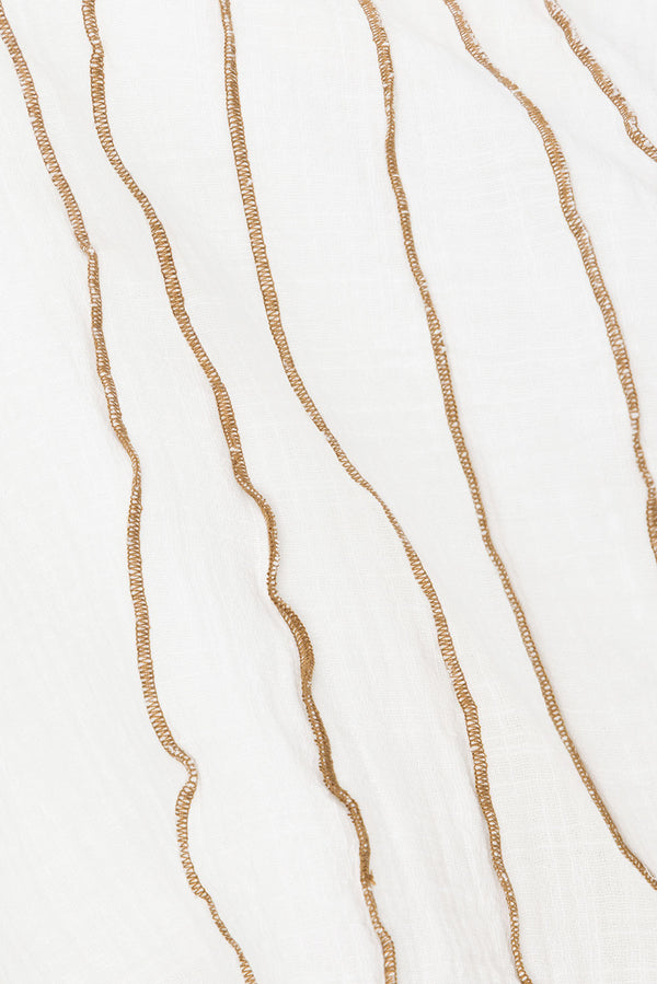 White Strapless Frill Emilia Top