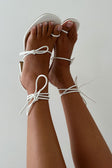 SAMPLE-Strappy Paz Heels - White