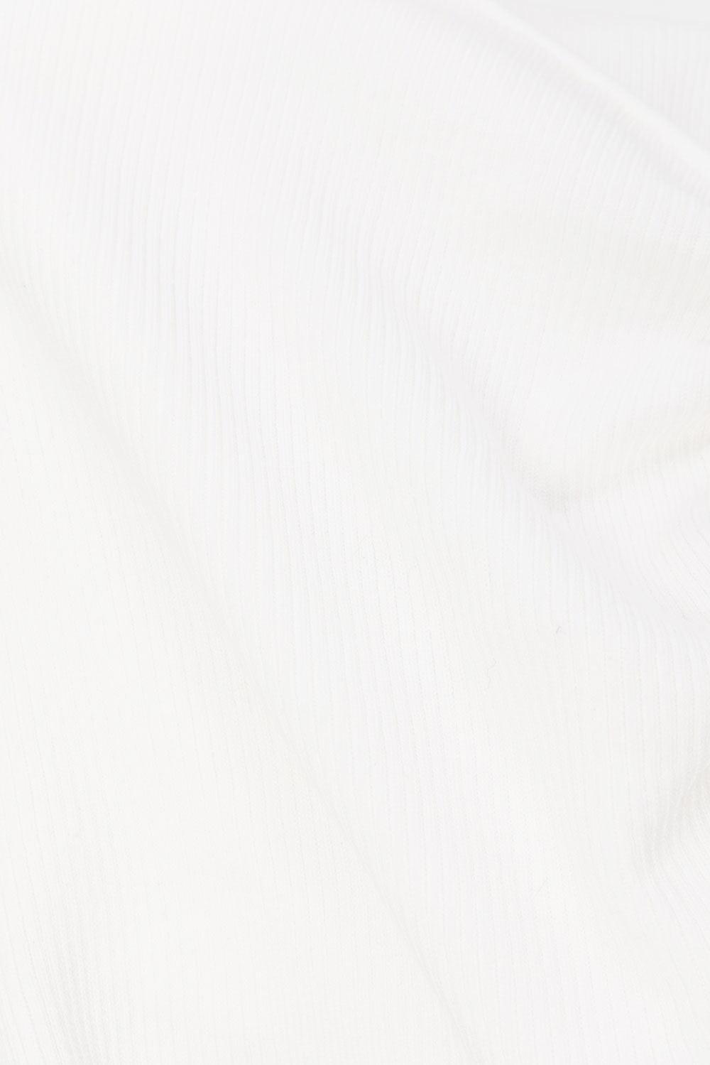 White Asymmetric V Neck Wrap Teah Top