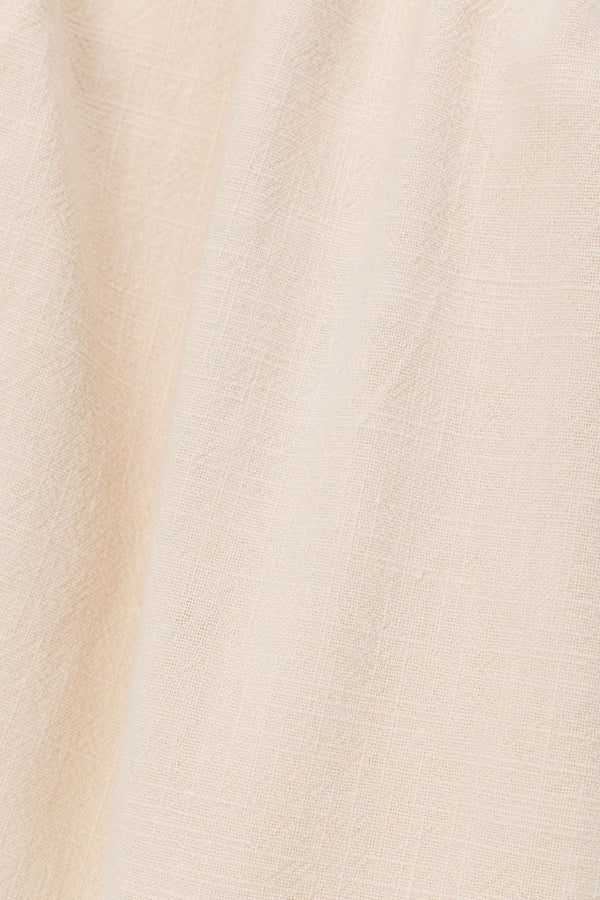 Beige High Waist Elastic Rosalina Shorts