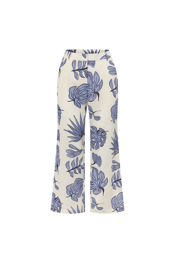 Blue Phylida Azure Print Saphira Trouser Pants