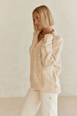 Cream Knit Long Sleeve Karla Top