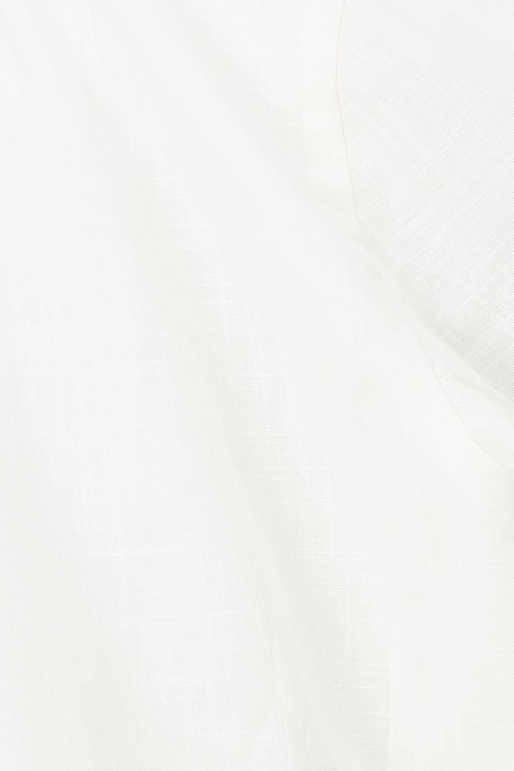 White Long Sleeve Button Up Collar Cori Crop Top