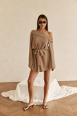 Cabana Dress - Tan Stripe