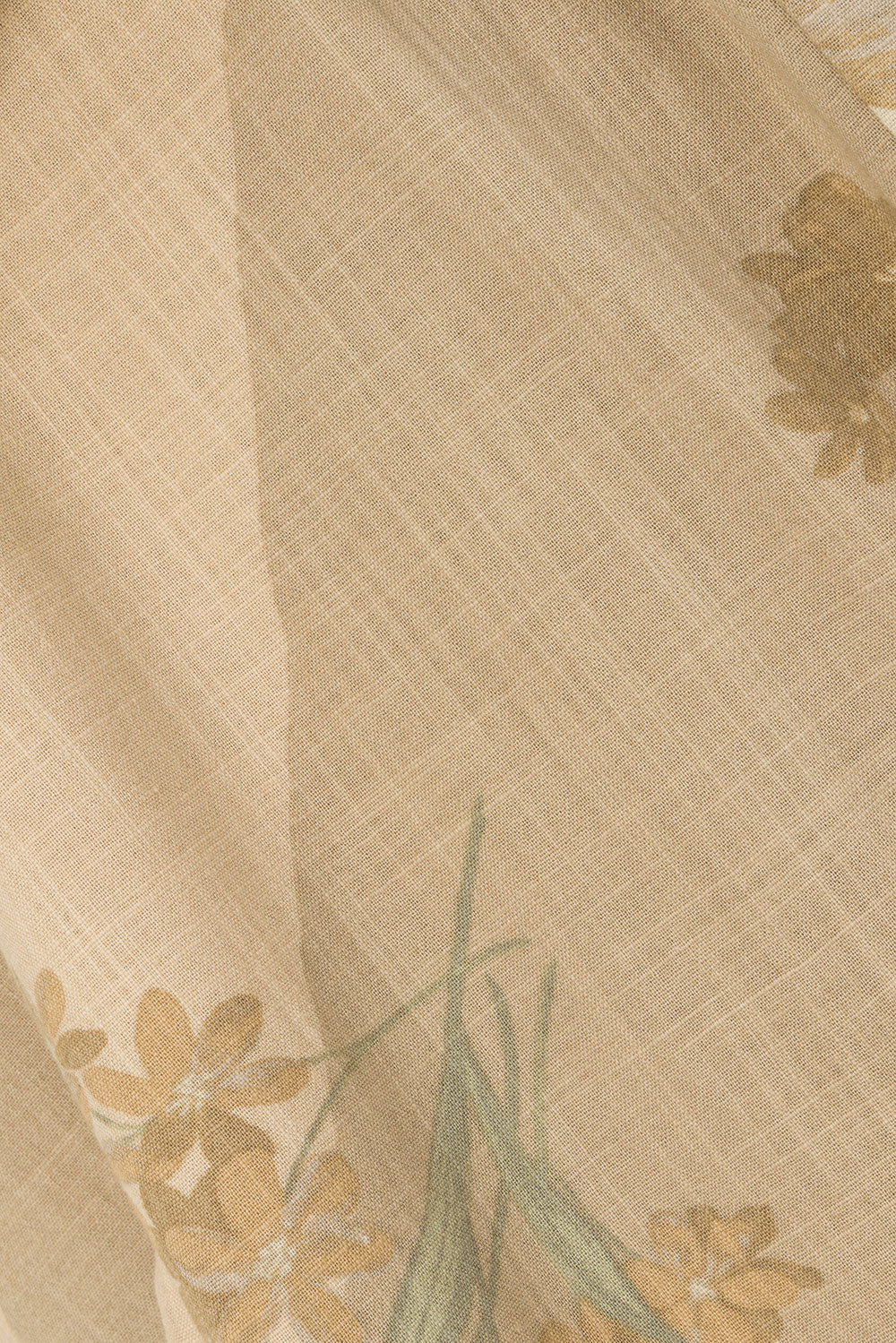  Esmae Tropical Cutout Tie Jumpsuit - Brown, Green Tawny Bloom Print