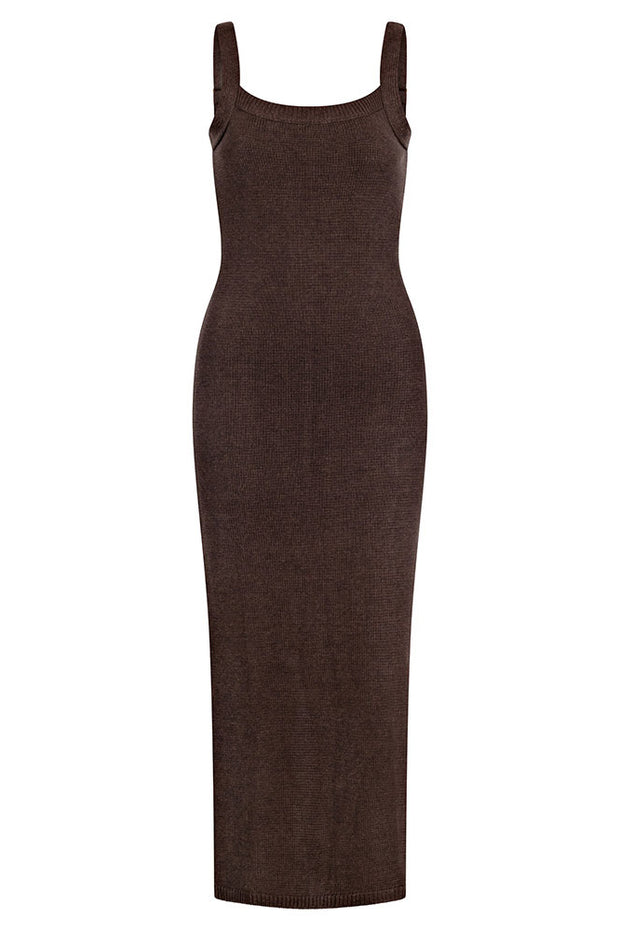 SAMPLE-Vallie Midi Dress - Cocoa