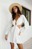 Caycee Cutout Mini Dress - White