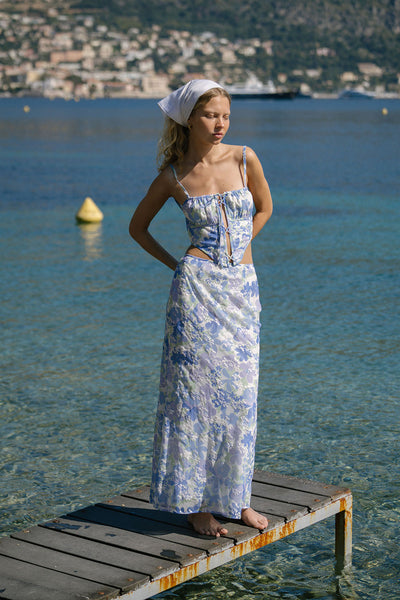 Robyn Midi Skirt - Juniper Floral