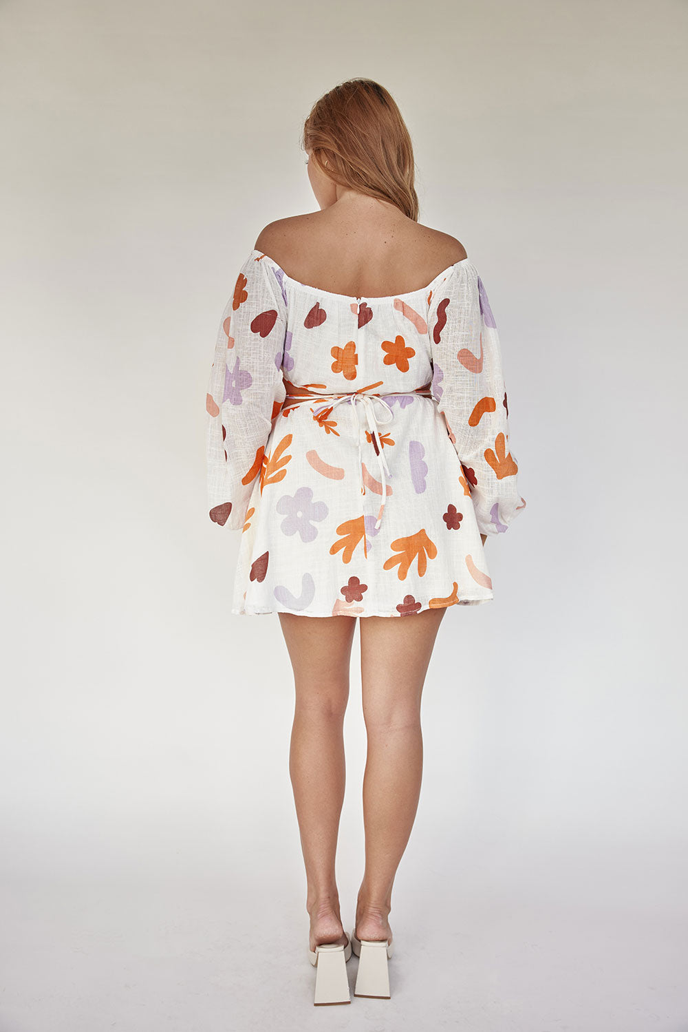 SAMPLE-Avie Off Shoulder Dress - Autumn