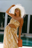Strapless Boracay Maxi Dress - Tan