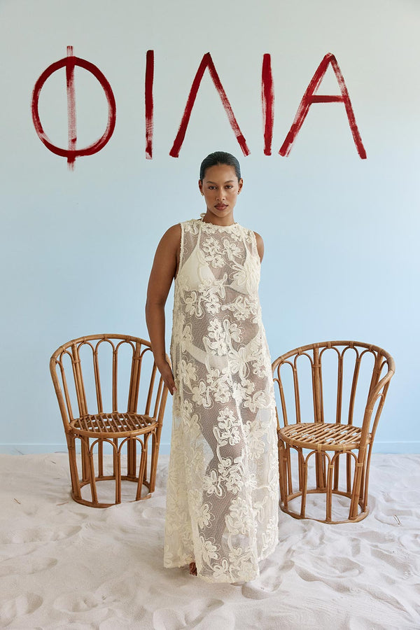 Zhura Dress - Cream Motif