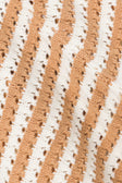 Bryn Stripe Mini Knitted Wrap Skirt - Orange, White
