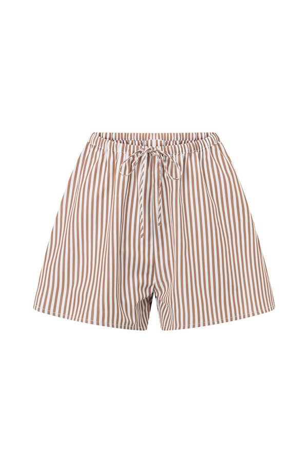 Chocolate Brown Drawstring Pennie Shorts