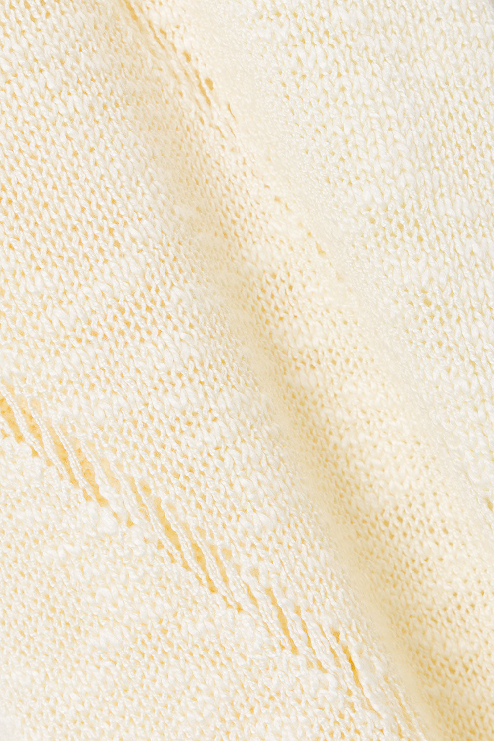 Cream Knit High Waist Ladder Pannel Josiah Pants