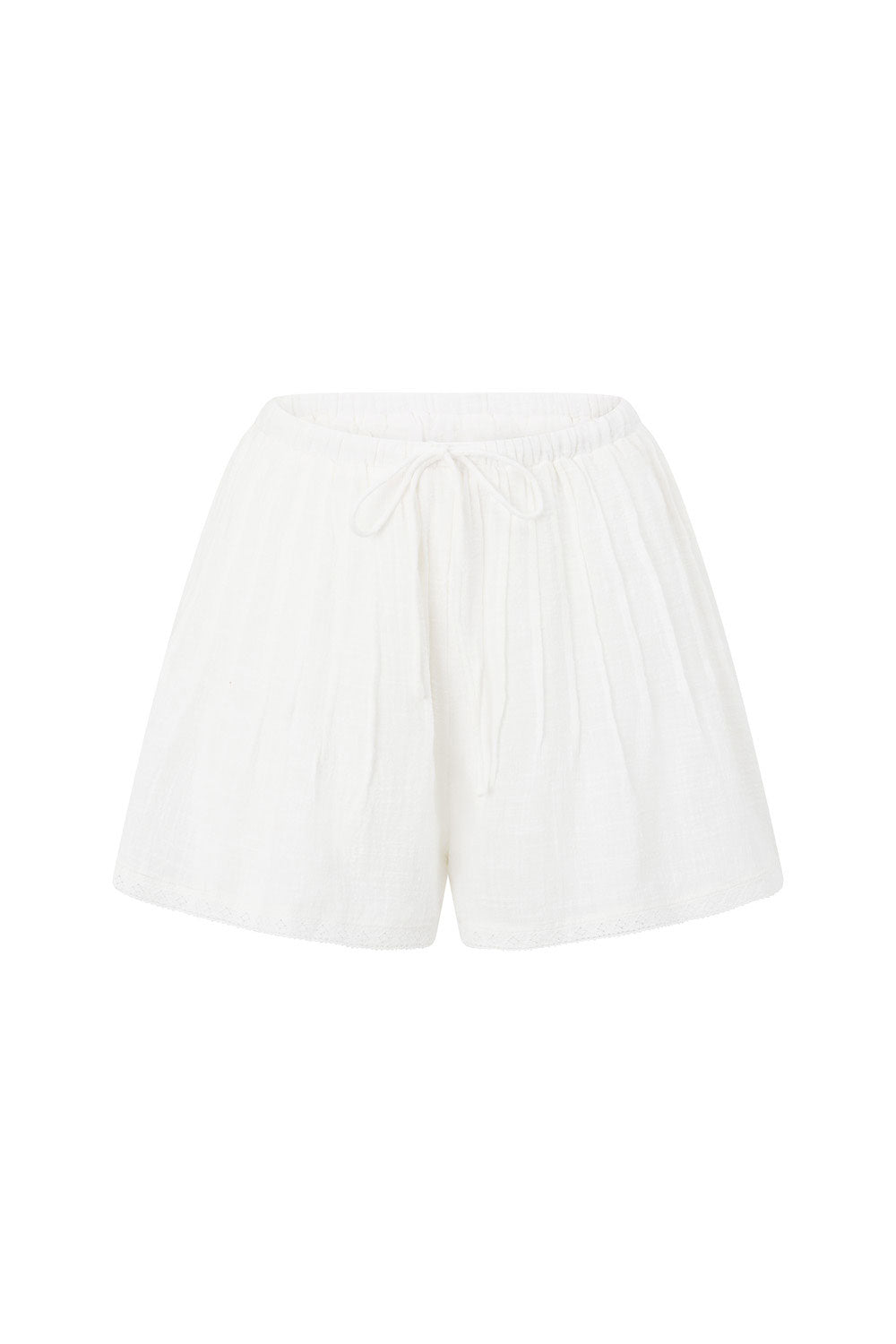 Farah Elasticated Tie Shorts - White