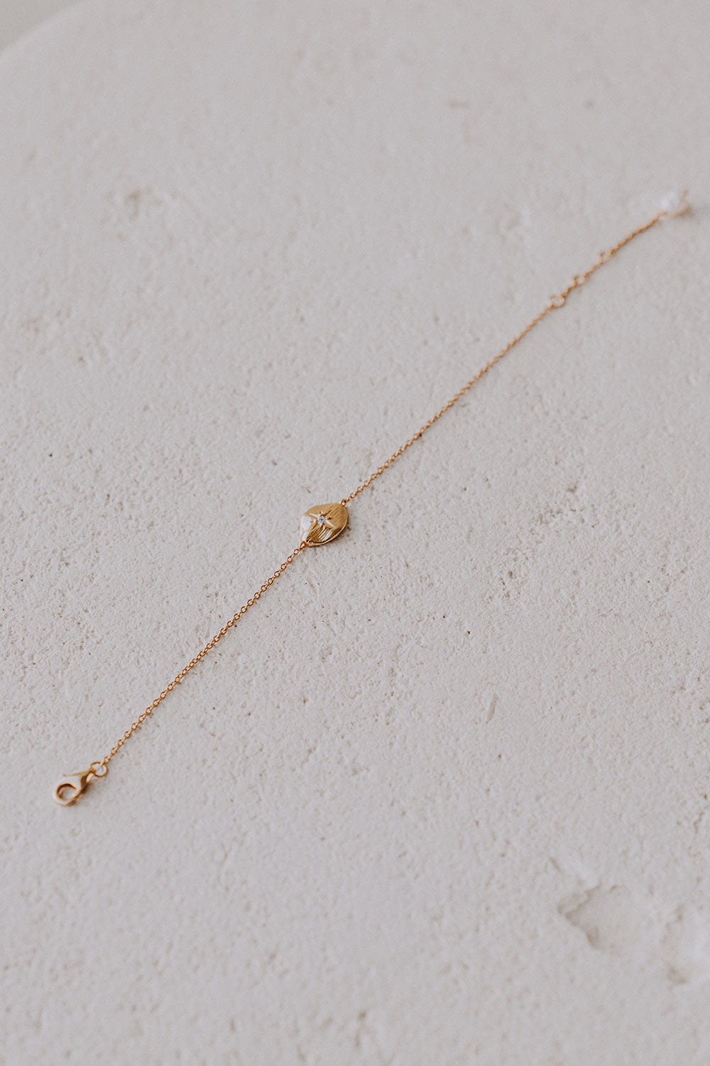 18k Gold Plated Fine Chain Pendant Prearl Nova Bracelet