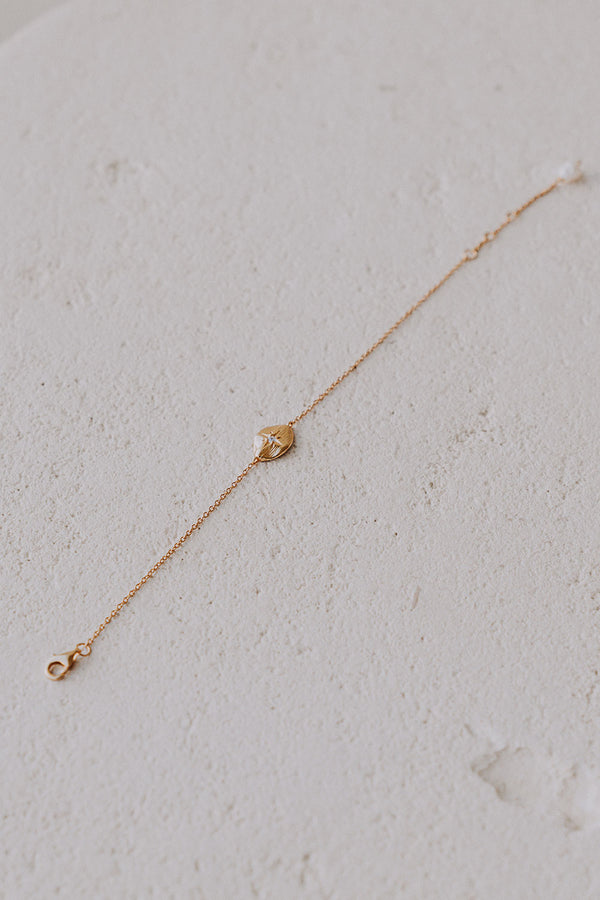 18k Gold Plated Fine Chain Pendant Prearl Nova Bracelet