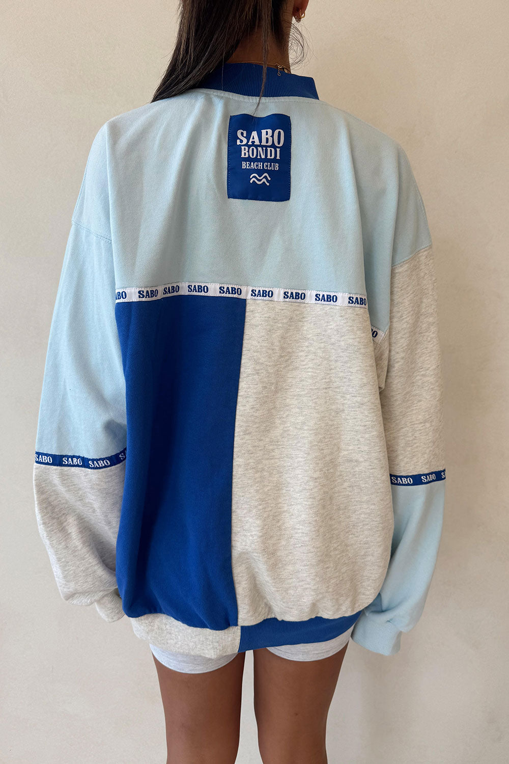 Blue Terry Oversized Vintage Bondi Sweater