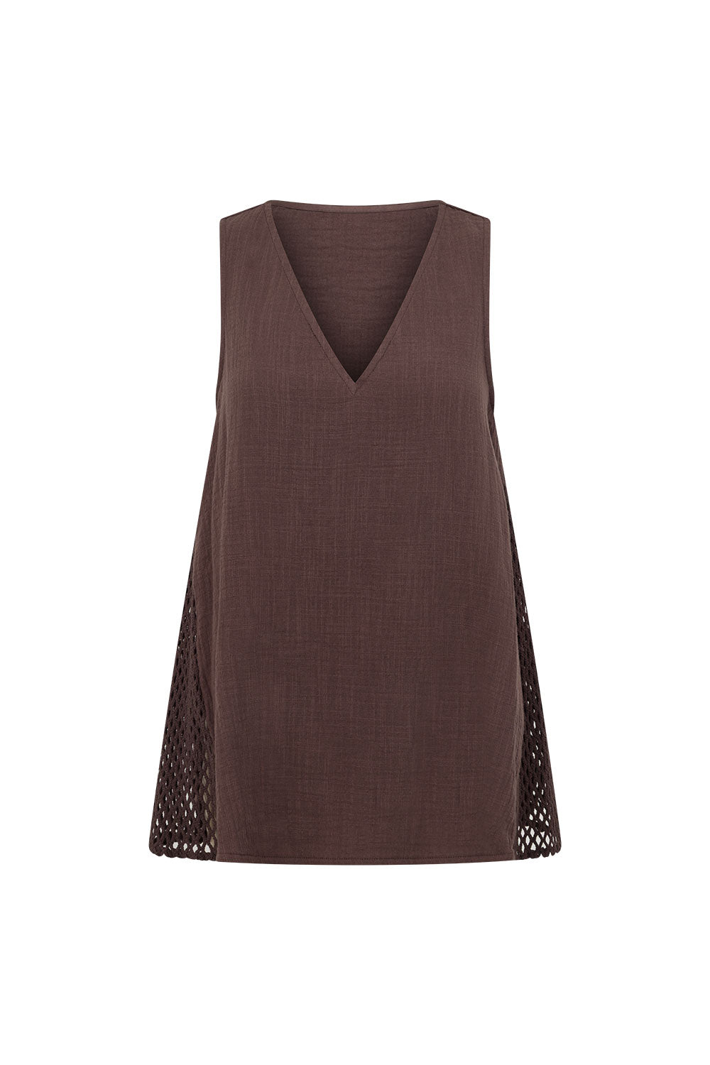 SAMPLE-Dita Top - Chocolate