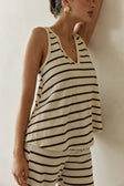 Lana Top - Brown Stripe